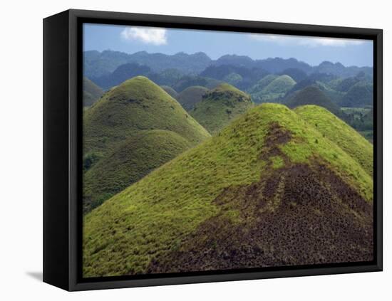 Chocolate Hills, a Famous Geological Curiosity, Bohol, the Philippines, Southeast Asia-Robert Francis-Framed Stretched Canvas