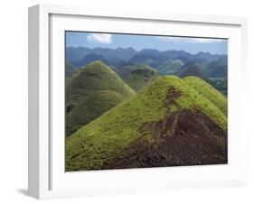 Chocolate Hills, a Famous Geological Curiosity, Bohol, the Philippines, Southeast Asia-Robert Francis-Framed Photographic Print