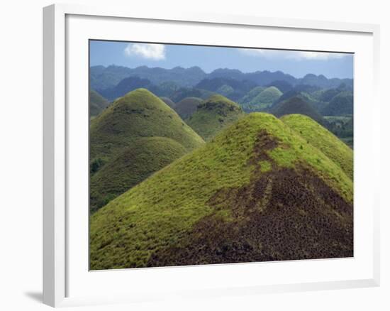 Chocolate Hills, a Famous Geological Curiosity, Bohol, the Philippines, Southeast Asia-Robert Francis-Framed Photographic Print