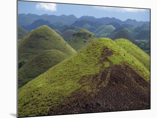 Chocolate Hills, a Famous Geological Curiosity, Bohol, the Philippines, Southeast Asia-Robert Francis-Mounted Photographic Print