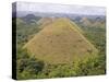 Chocolate Hills, Bohol Island, the Philippines, Southeast Asia-De Mann Jean-Pierre-Stretched Canvas