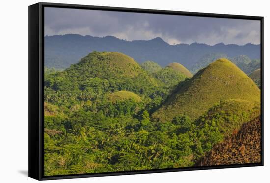 Chocolate Hills, Bohol, Philippines, Southeast Asia, Asia-Michael Runkel-Framed Stretched Canvas