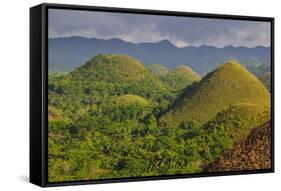 Chocolate Hills, Bohol, Philippines, Southeast Asia, Asia-Michael Runkel-Framed Stretched Canvas