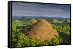 Chocolate Hills, Bohol, Philippines, Southeast Asia, Asia-Michael Runkel-Framed Stretched Canvas