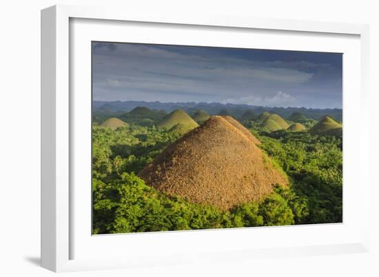 Chocolate Hills, Bohol, Philippines, Southeast Asia, Asia-Michael Runkel-Framed Photographic Print