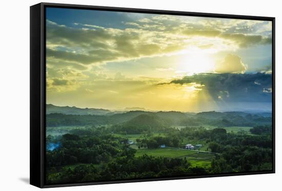 Chocolate Hills, Bohol, Philippines, Southeast Asia, Asia-Michael Runkel-Framed Stretched Canvas