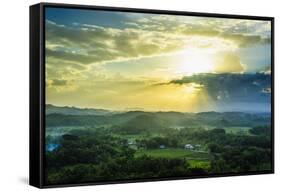 Chocolate Hills, Bohol, Philippines, Southeast Asia, Asia-Michael Runkel-Framed Stretched Canvas