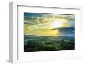 Chocolate Hills, Bohol, Philippines, Southeast Asia, Asia-Michael Runkel-Framed Photographic Print