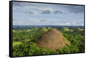 Chocolate Hills, Bohol, Philippines-Michael Runkel-Framed Stretched Canvas