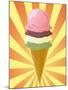 Chocolate Ice Cream Cone-kgtoh-Mounted Art Print