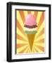 Chocolate Ice Cream Cone-kgtoh-Framed Art Print