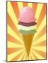 Chocolate Ice Cream Cone-kgtoh-Mounted Art Print