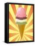 Chocolate Ice Cream Cone-kgtoh-Framed Stretched Canvas