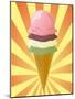 Chocolate Ice Cream Cone-kgtoh-Mounted Art Print