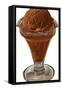 Chocolate Ice Cream-Found Image Press-Framed Stretched Canvas