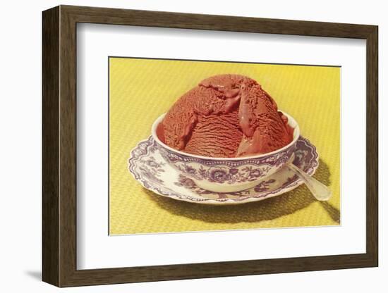 Chocolate Ice Cream-Found Image Press-Framed Photographic Print