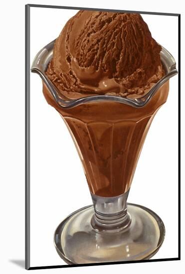 Chocolate Ice Cream-Found Image Press-Mounted Photographic Print