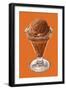 Chocolate Ice Cream-null-Framed Art Print