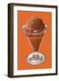 Chocolate Ice Cream-null-Framed Art Print