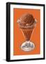 Chocolate Ice Cream-null-Framed Art Print