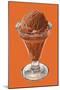 Chocolate Ice Cream-null-Mounted Art Print