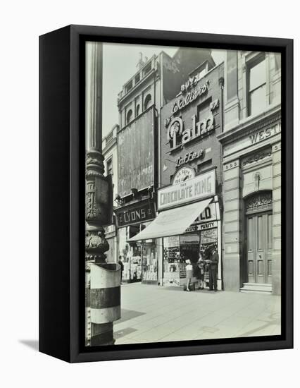 Chocolate King Sweetshop, Upper Street, Islington, London, 1944-null-Framed Stretched Canvas