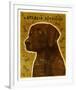 Chocolate Lab (NEW)-John W^ Golden-Framed Art Print