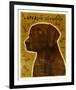 Chocolate Lab (NEW)-John W^ Golden-Framed Art Print