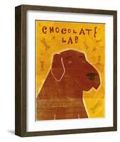 Chocolate Lab-John Golden-Framed Art Print