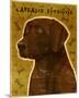 Chocolate Lab-John Golden-Mounted Giclee Print