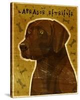 Chocolate Lab-John Golden-Stretched Canvas