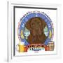 Chocolate Labrador Beer Label-Tomoyo Pitcher-Framed Giclee Print