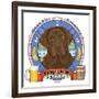 Chocolate Labrador Beer Label-Tomoyo Pitcher-Framed Giclee Print