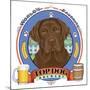 Chocolate Labrador Beer Label-Tomoyo Pitcher-Mounted Giclee Print