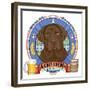 Chocolate Labrador Beer Label-Tomoyo Pitcher-Framed Giclee Print
