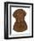 Chocolate Labrador Portrait-Tomoyo Pitcher-Framed Giclee Print