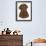 Chocolate Labrador Portrait-Tomoyo Pitcher-Framed Giclee Print displayed on a wall