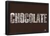 Chocolate Lover Text Poster-null-Framed Poster