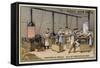 Chocolate Manufacturing, Cocoa Roasting Room-null-Framed Stretched Canvas