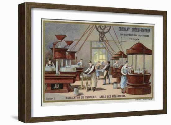 Chocolate Manufacturing. Mixing Room-null-Framed Giclee Print
