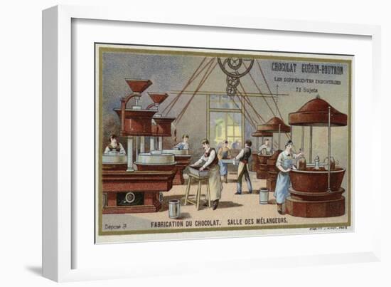 Chocolate Manufacturing. Mixing Room-null-Framed Giclee Print