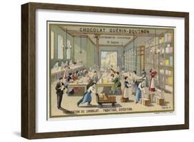 Chocolate Manufacturing. Packing and Shipping-null-Framed Giclee Print