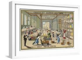 Chocolate Manufacturing. Packing and Shipping-null-Framed Giclee Print