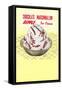 Chocolate Marshmallow Ripple Ice Cream-null-Framed Stretched Canvas