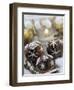 Chocolate Marzipan Biscuits with Black Cherries-Eising Studio - Food Photo and Video-Framed Photographic Print