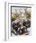 Chocolate Marzipan Biscuits with Black Cherries-Eising Studio - Food Photo and Video-Framed Photographic Print