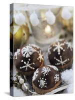 Chocolate Marzipan Biscuits with Black Cherries-Eising Studio - Food Photo and Video-Stretched Canvas