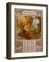 Chocolate Masson Calendar Illustrated by Mucha (1860 ? 1939). a Czech Art Nouveau Painter-Alphonse Marie Mucha-Framed Giclee Print