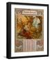 Chocolate Masson Calendar Illustrated by Mucha (1860 ? 1939). a Czech Art Nouveau Painter-Alphonse Marie Mucha-Framed Giclee Print