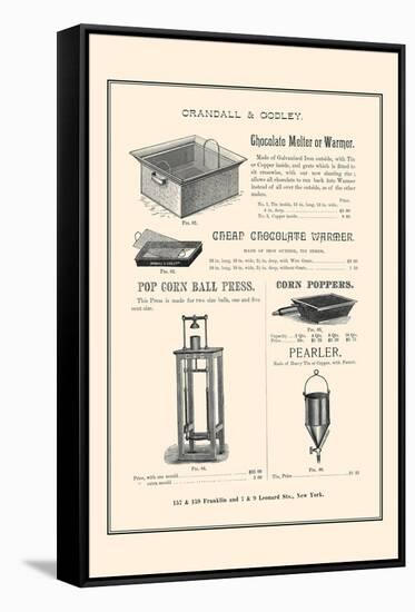 Chocolate Melter and Popcorn Ball Press-null-Framed Stretched Canvas